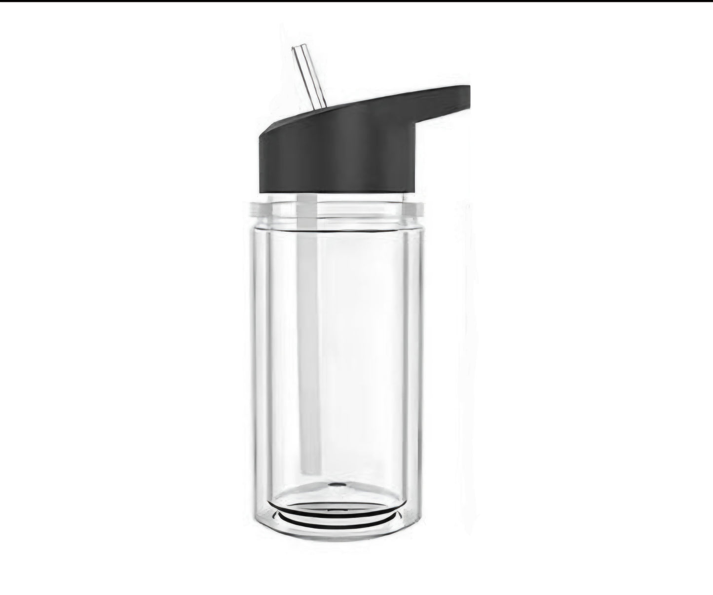 Black lid 10oz kids snowglobe tumbler