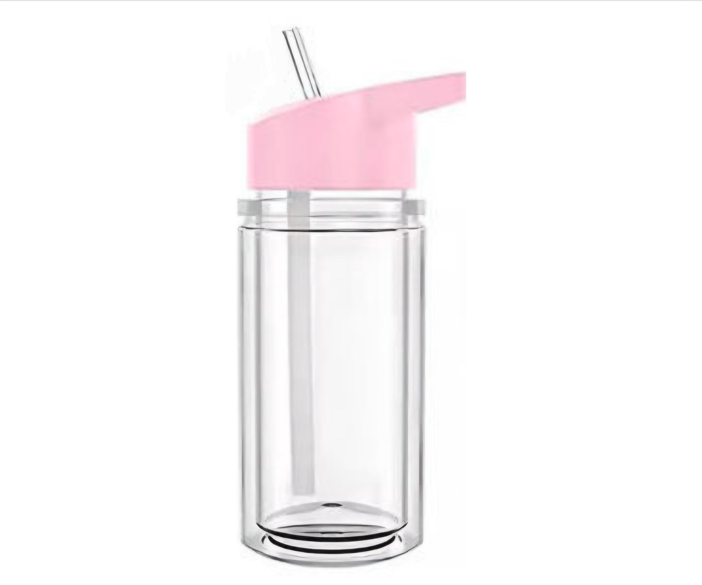 Light pink 10oz kids snowglobe tumbler